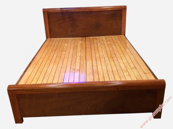 Giường ngủ gỗ xoan đào dát phản kẻ chỉ gỗ tự nhiên