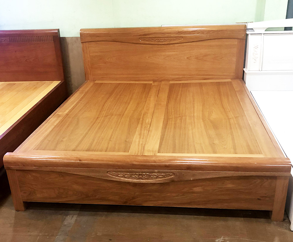 Giường ngủ gỗ đinh hương dát phản 1m6 – 1m82m (4)