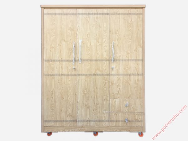 Tủ quần áo gỗ Melamine 3 cánh (1m6 x 2m1) TA119