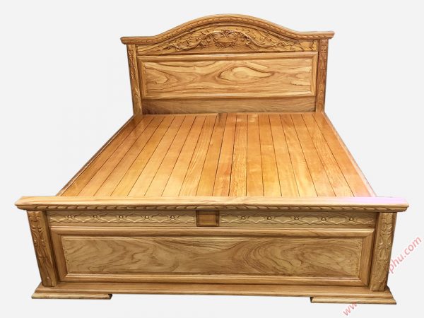 Giường ngủ gỗ gõ đỏ dát phản (1m6 x 2m) GI029