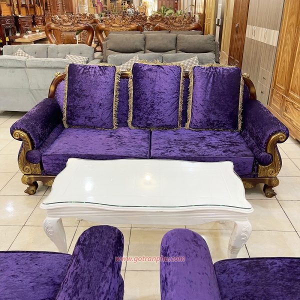 Bộ bàn ghế sofa nhung nữ hoàng P138