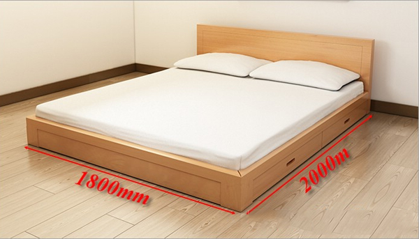 Các kích thước giường ngủ phổ biến hiện nay cho mọi không gian phòng
