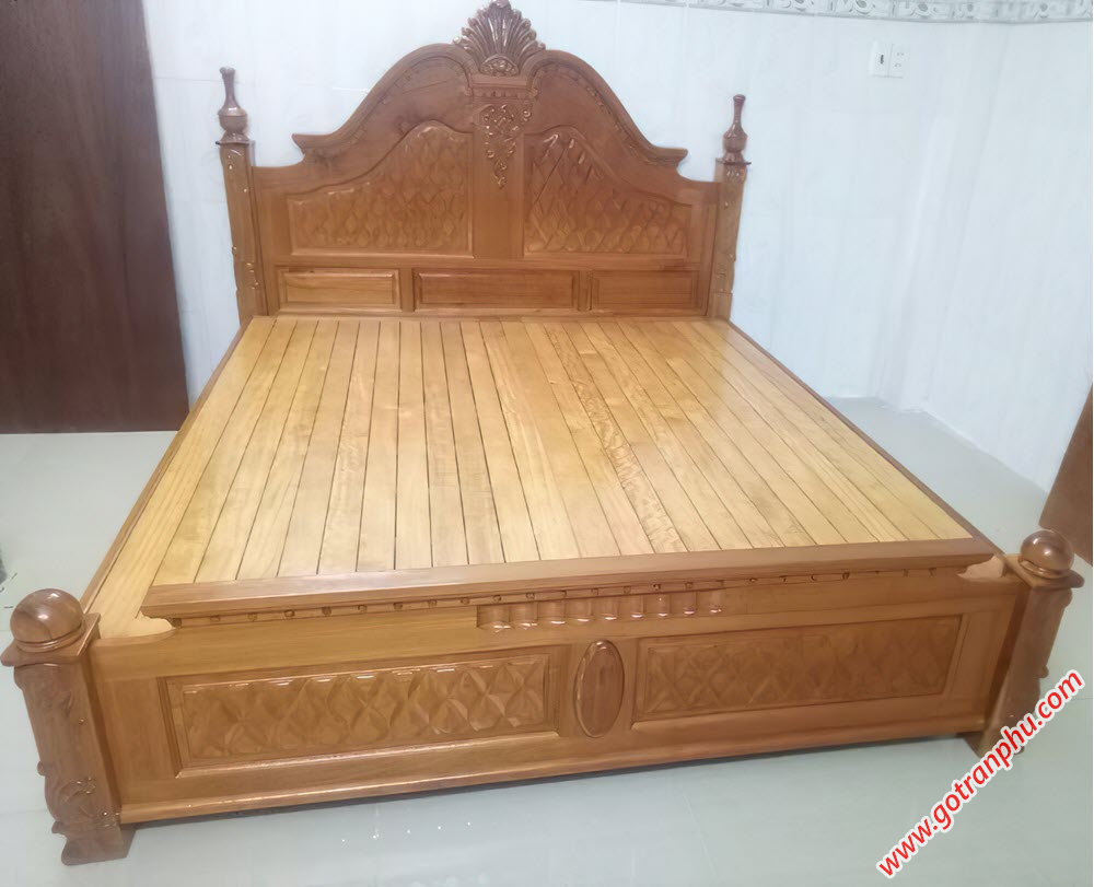 Giường ngủ gỗ gõ đỏ nữ hoàng