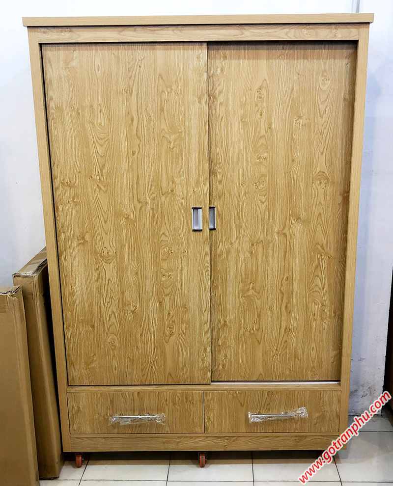 Tủ đựng quần áo cửa lùa gỗ Melamine (2)