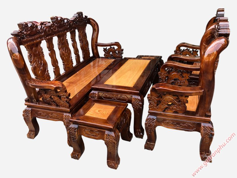 mẫu bàn ghế gỗ phòng khách