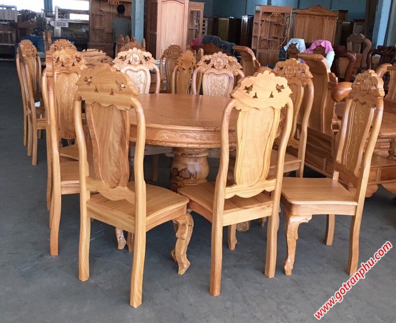 bàn ăn cao cấp bằng gỗ