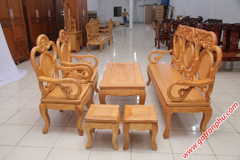 mẫu bàn ghế gỗ tự nhiên