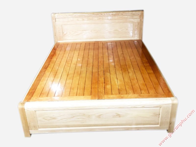 Giường ngủ gỗ sồi có hộc kéo 1m6 - GI049 (1)