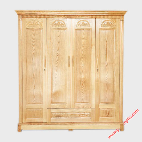 Tủ quần áo gỗ Sồi 1m8 - 2m TA016-017 (2)